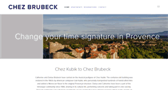 Desktop Screenshot of chezbrubeck.com